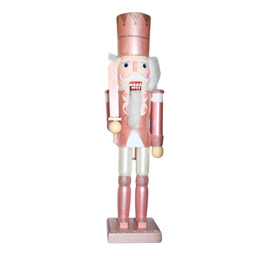 Diótörő 38 cm-es (rózsaszín ruhában, karddal a kezében)