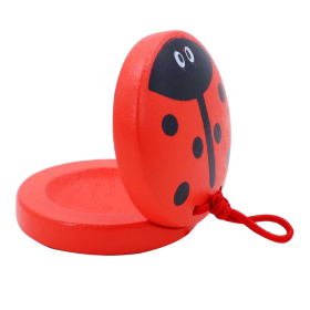 Kasztanyetta, állatfigurás - Katica