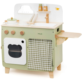 Játékkonyha eszközökkel - zöld (PolarB)