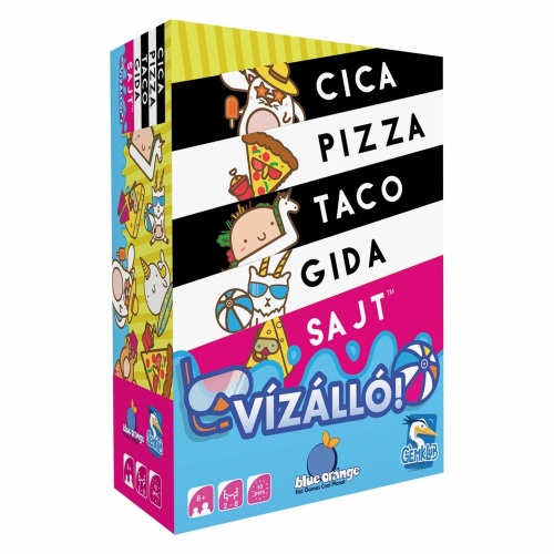 Cica, pizza, taco, gida, sajt - Vízálló!