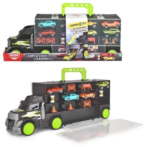 Dickie Toys Autószállító és tároló kamion