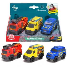   Dickie Toys Járműkészlet 3 db-os (tűzoltó, mentő, rendőr)