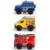 Dickie Toys Járműkészlet 3 db-os (tűzoltó, mentő, rendőr)