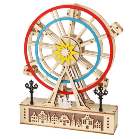 Asztaldísz világítással- óriáskerék (kék)