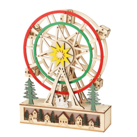 Asztaldísz világítással- óriáskerék (zöld)