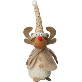 Dekorációs figura - Rénszarvas babzsák (31 cm)