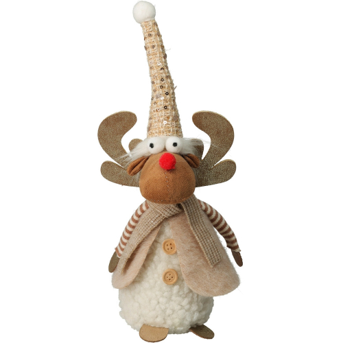 Dekorációs figura - Rénszarvas babzsák (31 cm)