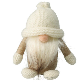 Dekorációs figura - Orrtörp babzsák (fehér)