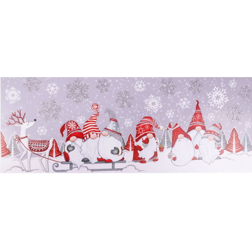 Ablak matrica dombornyomott - Orrtörpök (piros-ezüst)